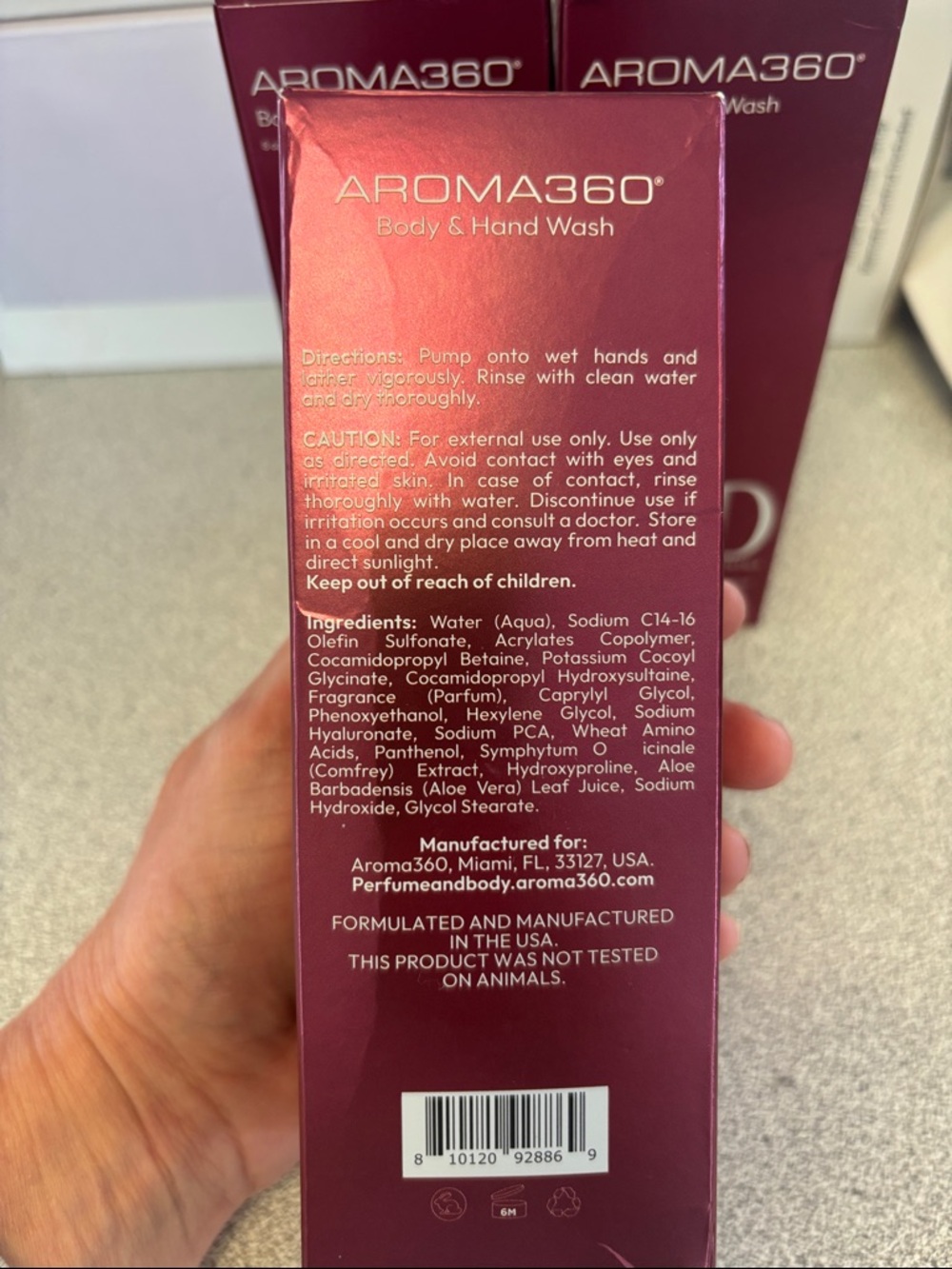 AROMA360 RED Body & Hand Wash - Picture 2 of 2